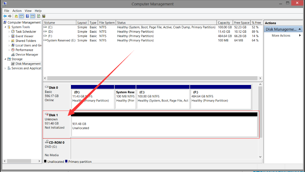 Windows Disk Management 2