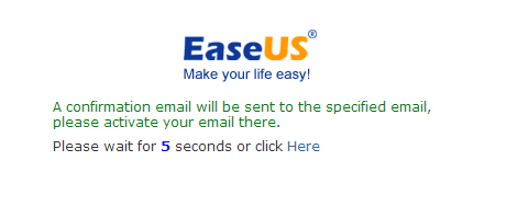 Activate your EaseUS Account