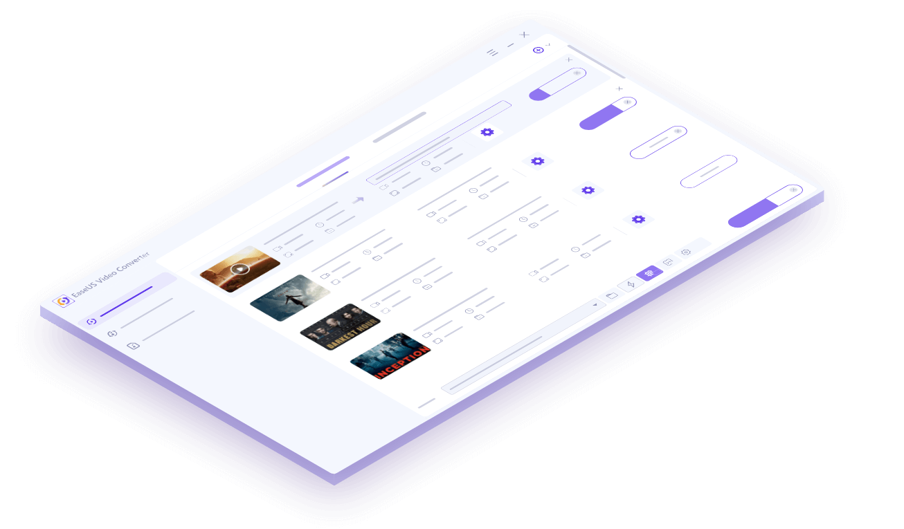 interface of EaseUS Video Converter