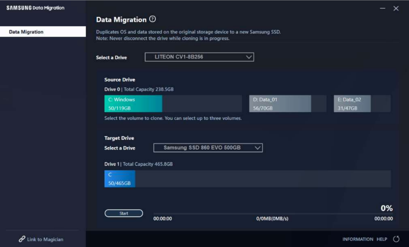 使用 Samsung Data Migration 軟體